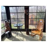 Patio decor and bentwood chair