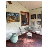 Indoor patio set and art