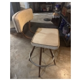 White Spider Leg Swivel Bar Stool. $175