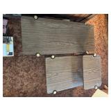 Mid-Century Lane Step End Table and Coffee Table. Laminate Formica Top, $345.