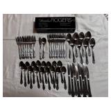 Vintage Rogers Luxury 50-piece tableware. Set of 8, plus serving. $99