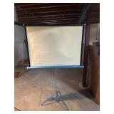 Vintage Dalite Flyer 30"x30" Portable Projector Screen.$60