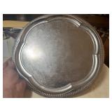 Traditionalware Silver Aluminum Serving Tray, 13 1/2"D.$28 