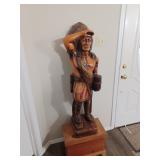 Wooden carved indian