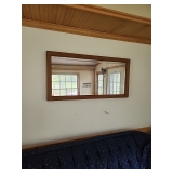 Mission style oak mirror