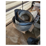 Galvanished wash tubs