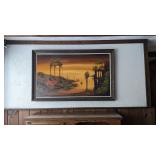 Mid Century Drip Painting