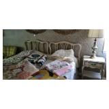 French Provincial twin beds with head and foot boards
