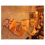 Wooden chairs