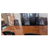 asian inspired dining table & chairs 