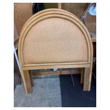 Wicker style headboard x2