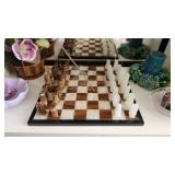 Gorgeous stone chess set.
