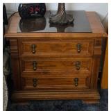 Real wood end table