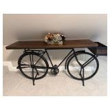 Bicycle Bar-Height Gathering Table - Wood & Iron Table
