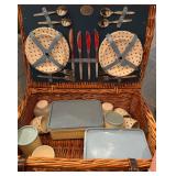 Vintage picnic basket
