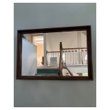 Quality MCM Mirror with Walnut Frame