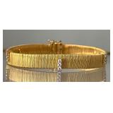 Veronese Italy DQCZ 925 Sterling Silver 18K Gold Vermeil Bracelet