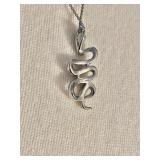 Stainless Steel Snake Pendant