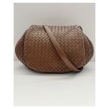 Brown Bottega Veneta Nappa Intrecciato Flap Crossbody 