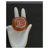 Whitney Kelly WK 925 Sterling Silver & Jasper Ring 