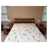 Drexel Heritage Queen Size Bed & Bedside Tables