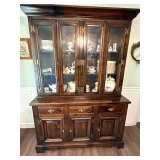 Large China cabinet with storage underneath