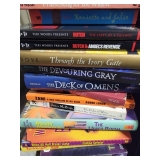 Hardcover and paperback novels