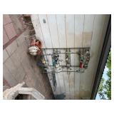 Outside garage 