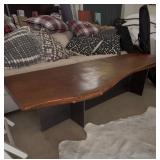 Raw Edge Wood Coffee Table