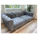 Restoration Hardware Suede Sofa