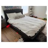 Leather Bed and Matress- Full Size