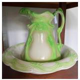 Antique bowl and pitcher 