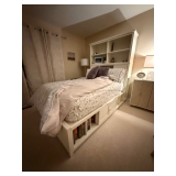 Pottery Barn standard bed and hutch