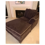 Dark grey chaise 
