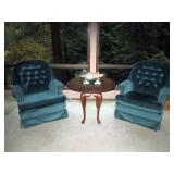 Living Room:  Pair of chairs, Table