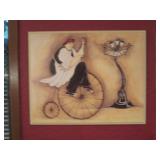 Kitchen:  Picture Man on Penny Farthing Bike