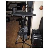 Basement:  Video stand, 5 lids