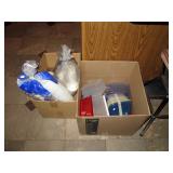 Kitchen:  Cups, Plastic Storage bins