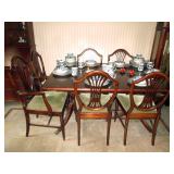 Dining Room: Duncan Phyfe Style Dining--5 chairs, (1Captain