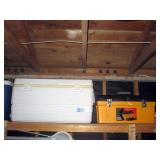 Garage:  Cooler, Tool Box