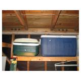 Garage:  Coolers
