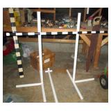 Garage:  Practijumps: Vinyl Conditioning Jumps, PVC Agility Broad Jumps, Bar Jump w/Carrying case