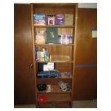 Upstairs Bedroom Right: Shelf Unit, Brother P-Touch PT-20/25 Label Machine, CD