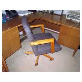 Upstairs Bedroom Right: Office Chair, Oak Desk