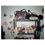 Upstairs Bedroom Left: Fans, Purses, Scarves 