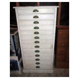 Garage:  White Cabinet (Great Vintage Piece) 