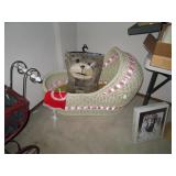 UpStairs Center Bedroom:  Bassinet, Animal Blanket  