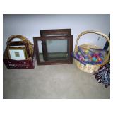 UpStairs Center Bedroom:  Picture Frames, Plastic Easter Eggs