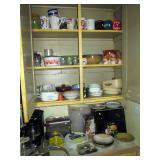 Kitchen  Cups, Bowls, Toaster, Bread Box, Coffee Maker