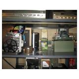 Bedroom Left Bell & Howell 8mm Projector #346A, Argus 300 Slide Projector, Norelco & Seville Air Cle